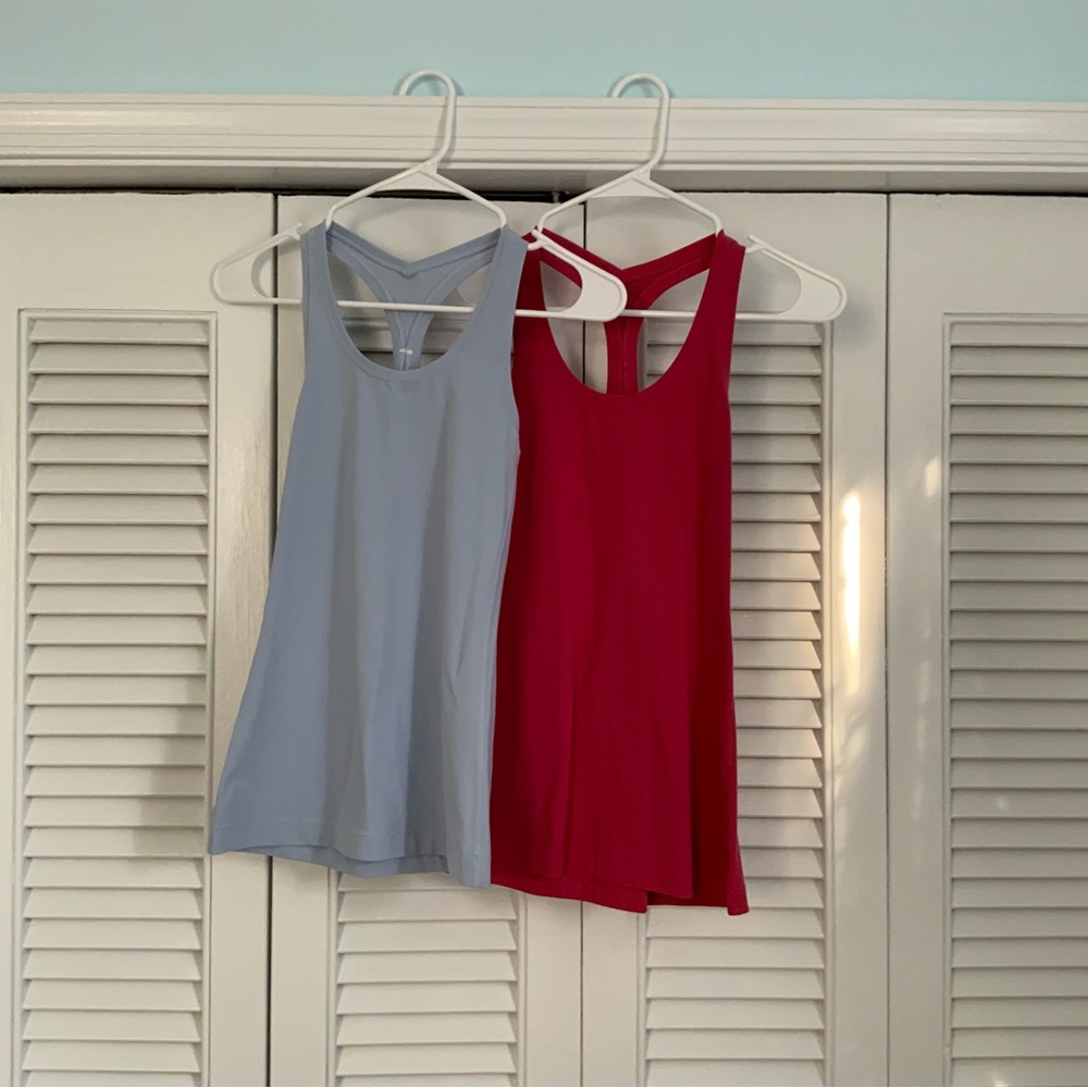 TWO Lululemon cool nulu racer back tank tops